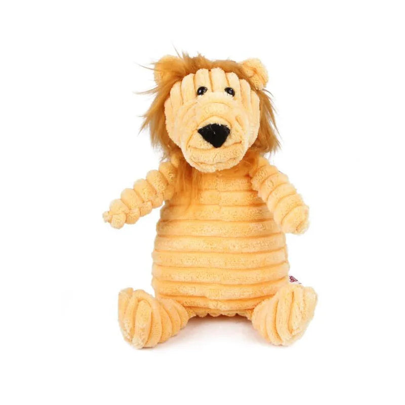 Squeaky Plush Animal Dog Toy