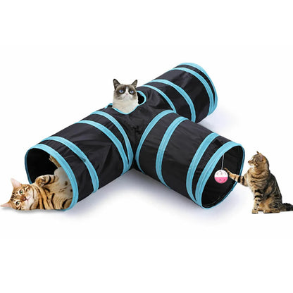 Foldable Cat Tunnel Toy