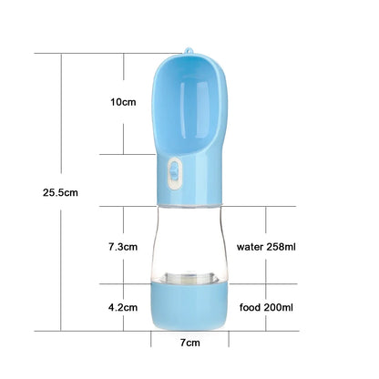 Travel Pet Water Dispenser (With an option for food too)