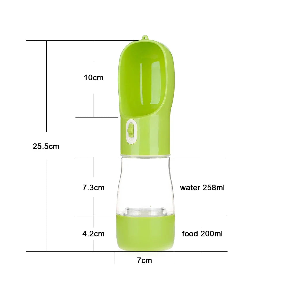 Travel Pet Water Dispenser (With an option for food too)