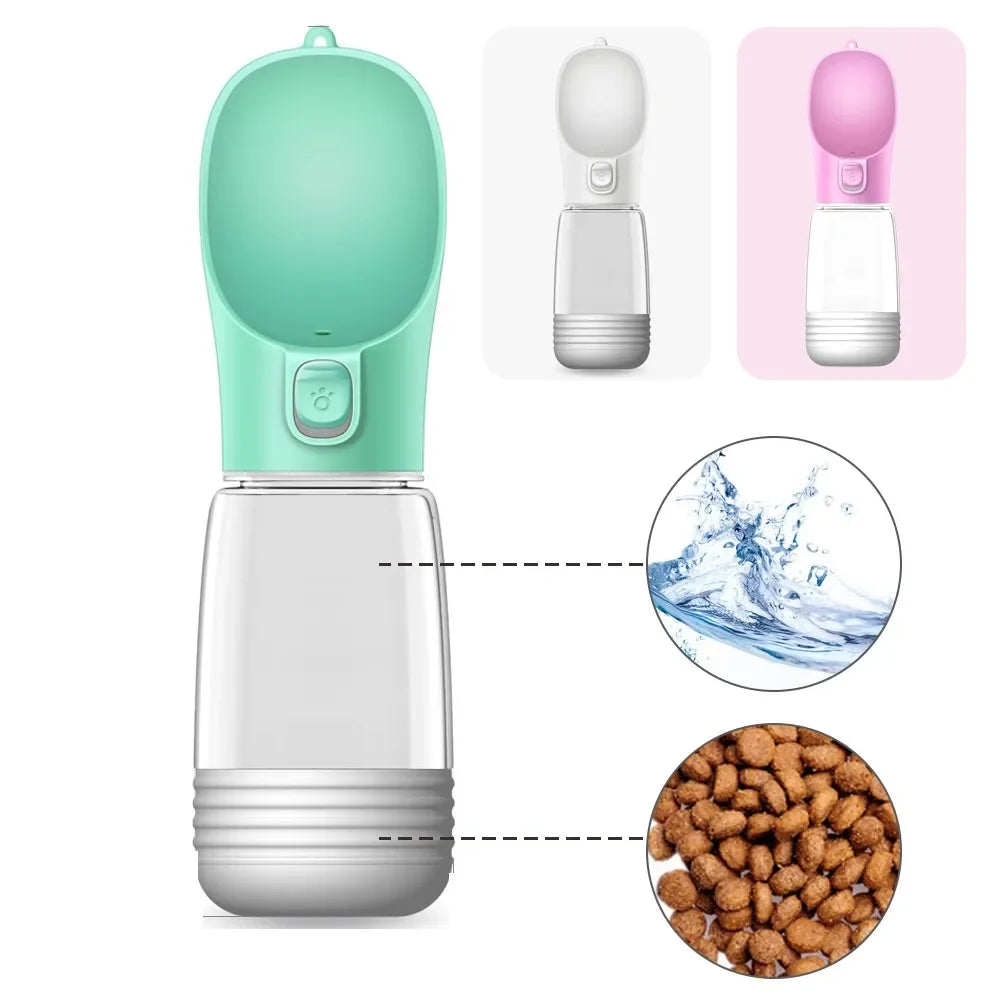 Travel Pet Water Dispenser (With an option for food too)