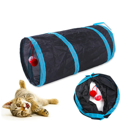 Foldable Cat Tunnel Toy