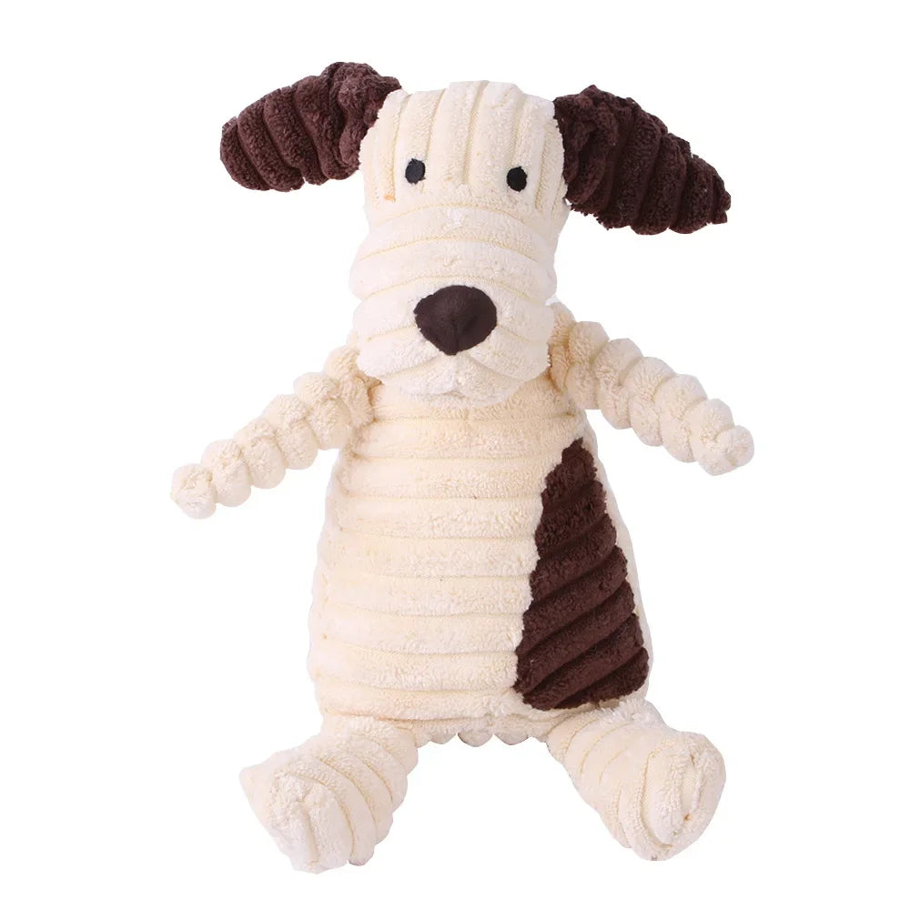 Squeaky Plush Animal Dog Toy