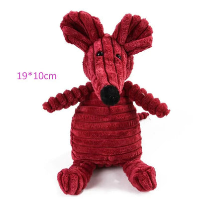 Squeaky Plush Animal Dog Toy