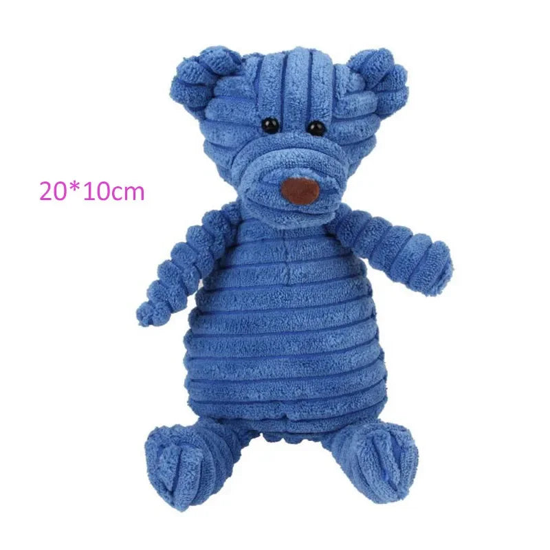 Squeaky Plush Animal Dog Toy