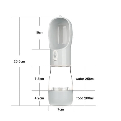 Travel Pet Water Dispenser (With an option for food too)