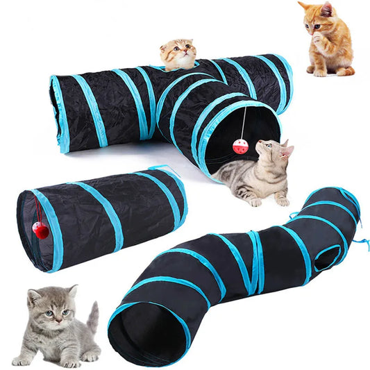 Foldable Cat Tunnel Toy