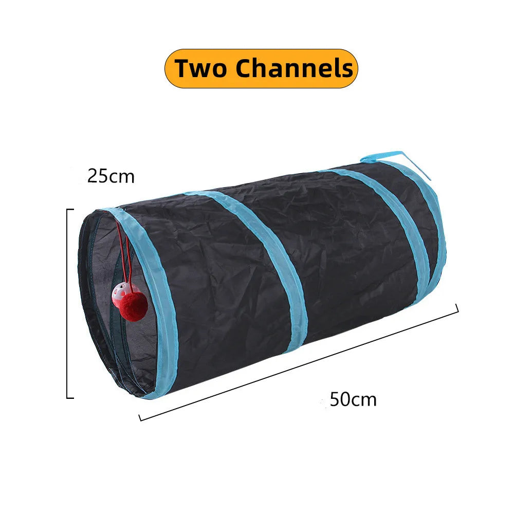 Foldable Cat Tunnel Toy