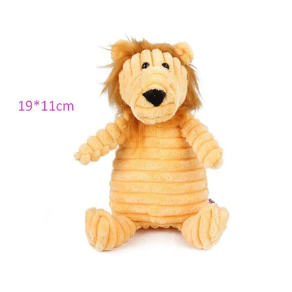 Squeaky Plush Animal Dog Toy