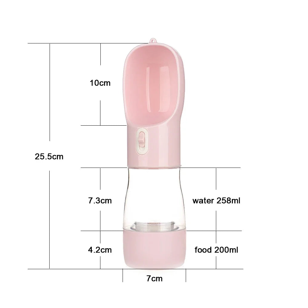 Travel Pet Water Dispenser (With an option for food too)